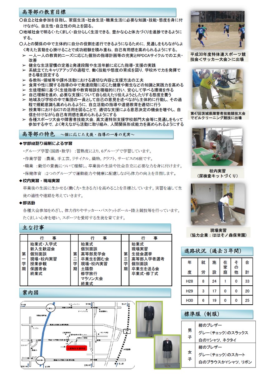 茨城県立土浦特別支援学校 ハイスクールガイド19