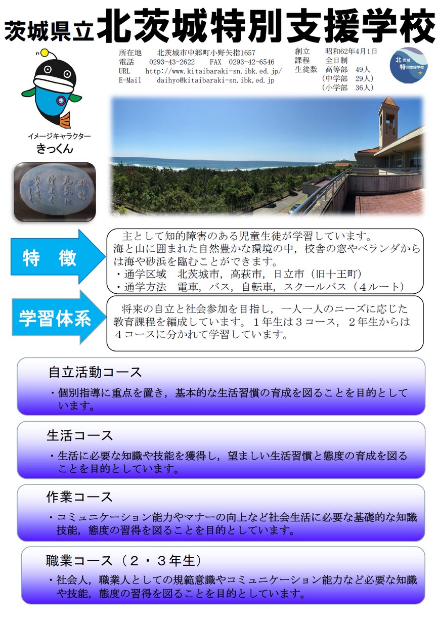 茨城県立北茨城特別支援学校 学校案内 イバラキイーブックス Ibaraki Ebooks 茨城県の電子書籍サイト