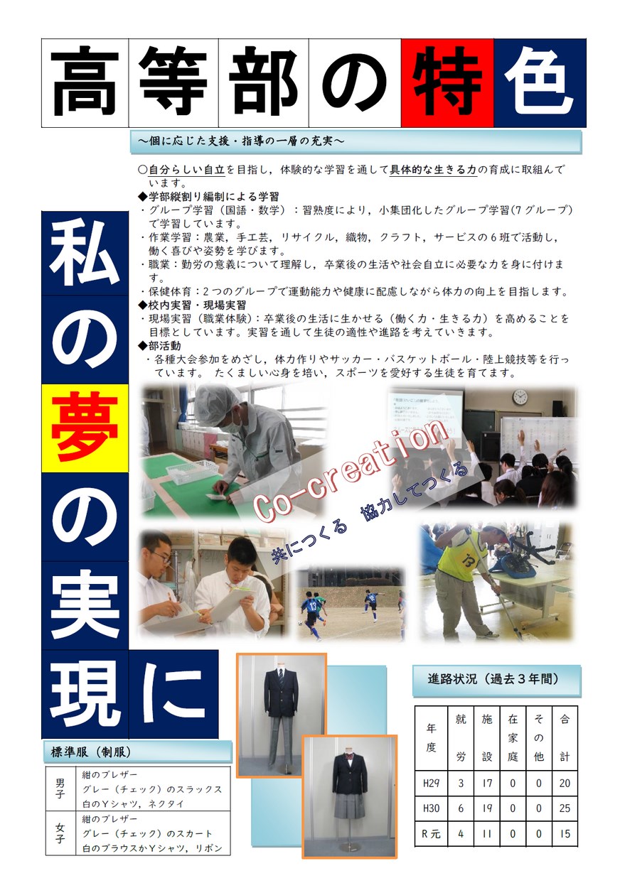 茨城県立土浦特別支援学校 ハイスクールガイド