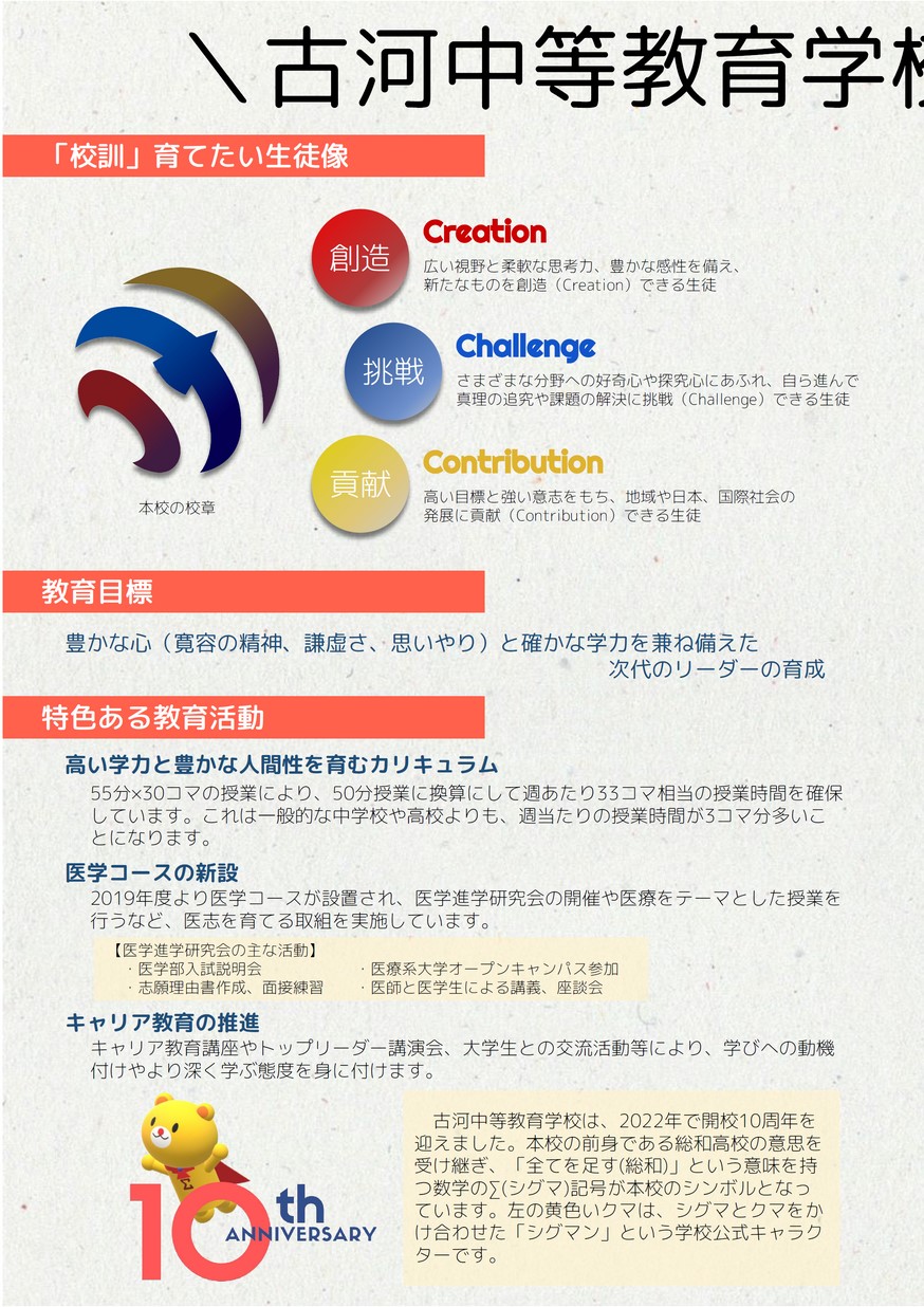 茨城県立古河中等教育学校/スクールガイド2025 茨城県立古河中等教育学校/スクールガイド2025